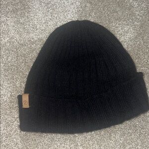 Fjallraven Black Knitted Beanie Hat